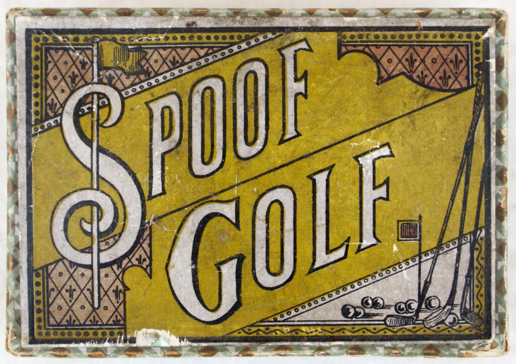 Tucker Tw ID • AYR-04c1 — publisher • F. H. Ayres (unmarked) (England) — title • SPOOF GOLF