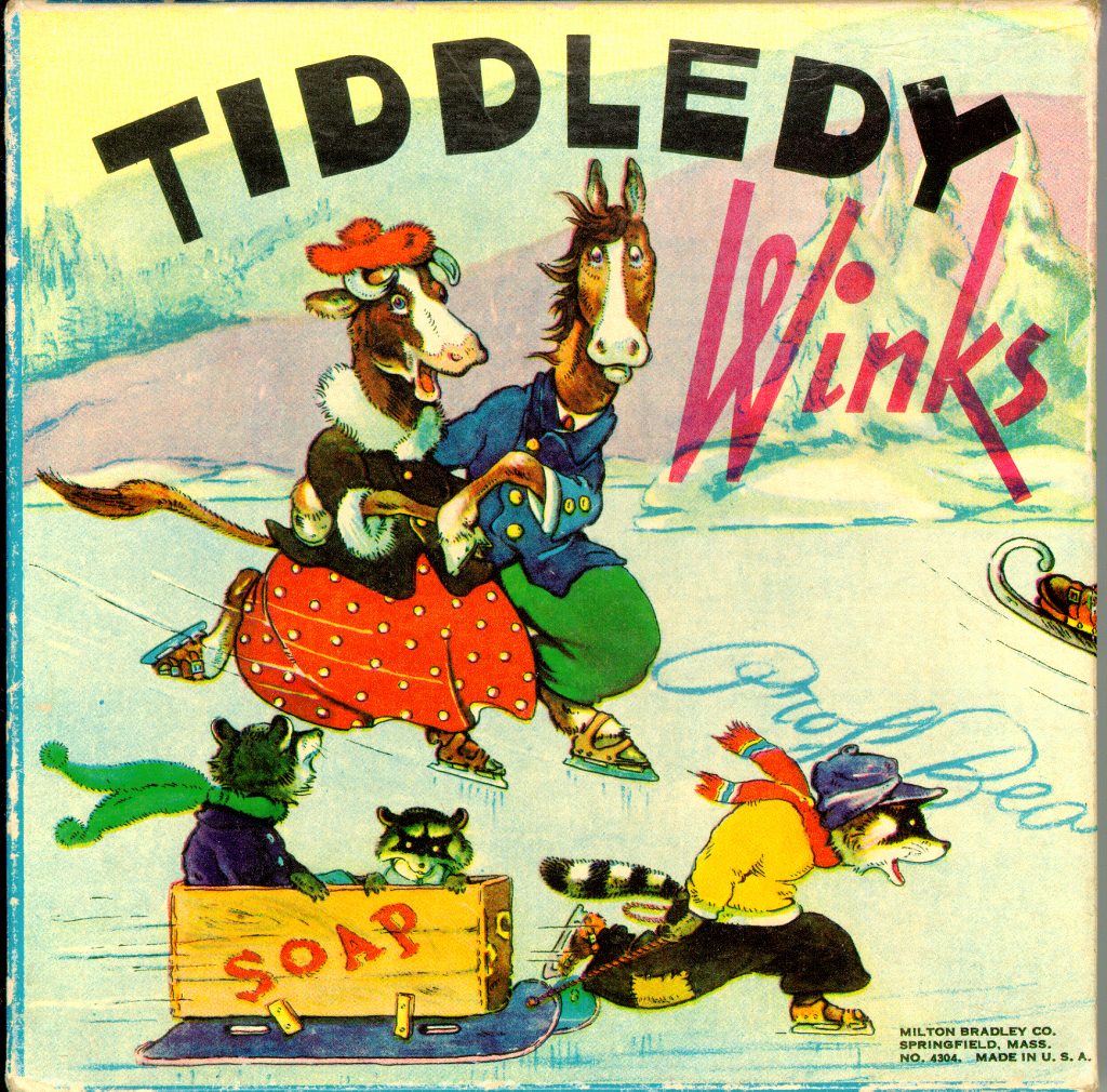 Tucker Tw ID • BRA-13 — publisher • Milton Bradley Co. — title • TIDDLEDY Winks