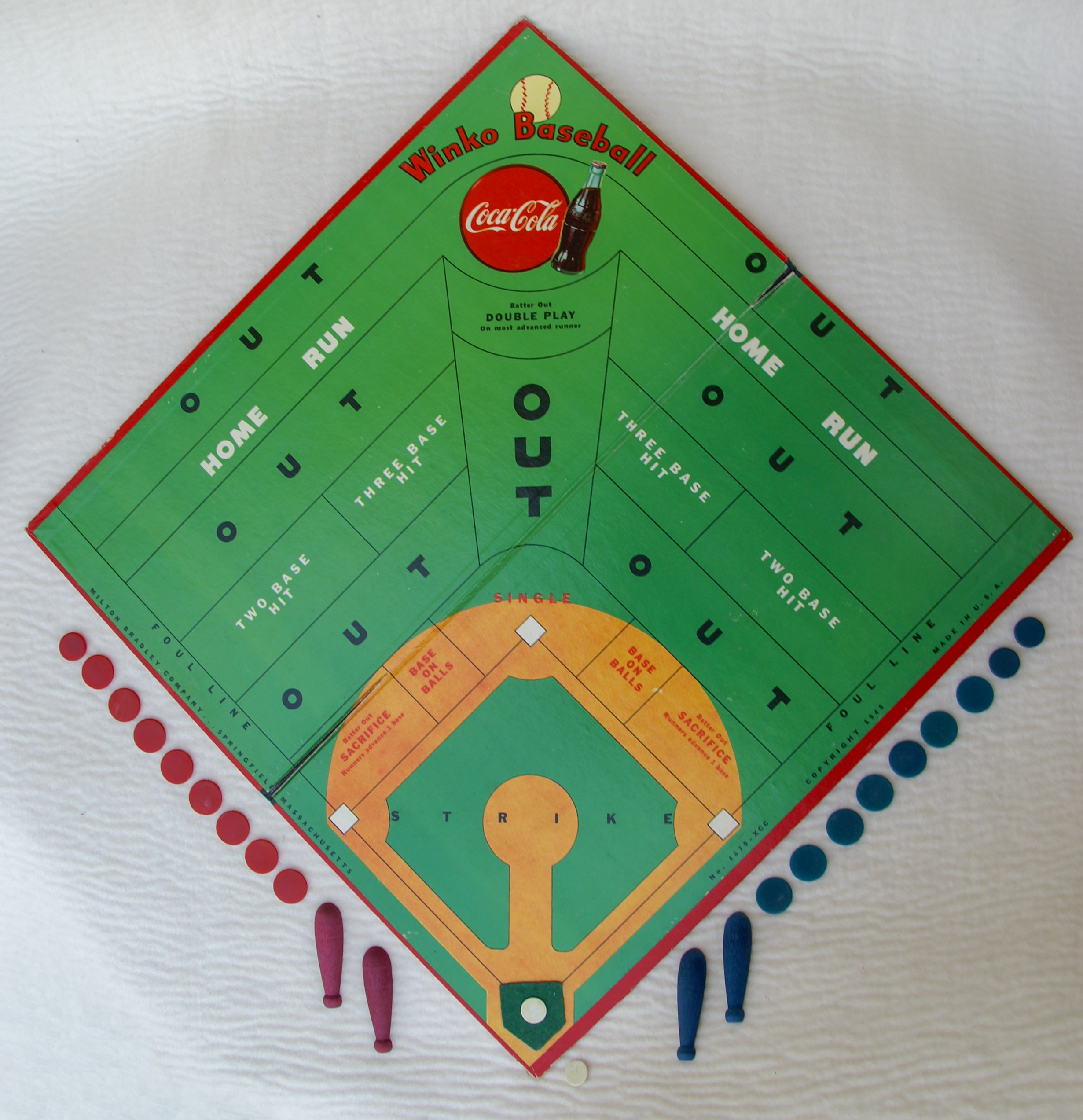 Tucker Tw ID • BRA-44 — publisher • Coca-Cola Company (made by Milto — title • WINKO BASEBALL Compliments of the Coca-Cola Company