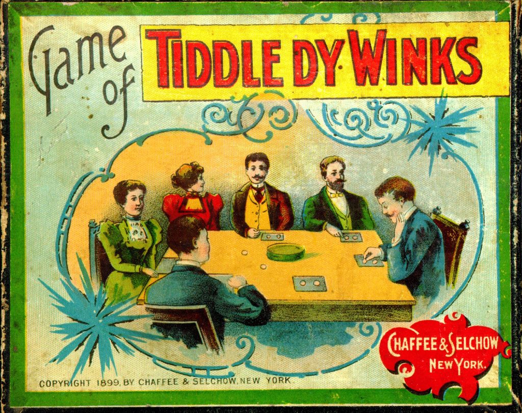 Tucker Tw ID • CHS-01 — publisher • Chaffee & Selchow — title • Game of TIDDLE DY WINKS