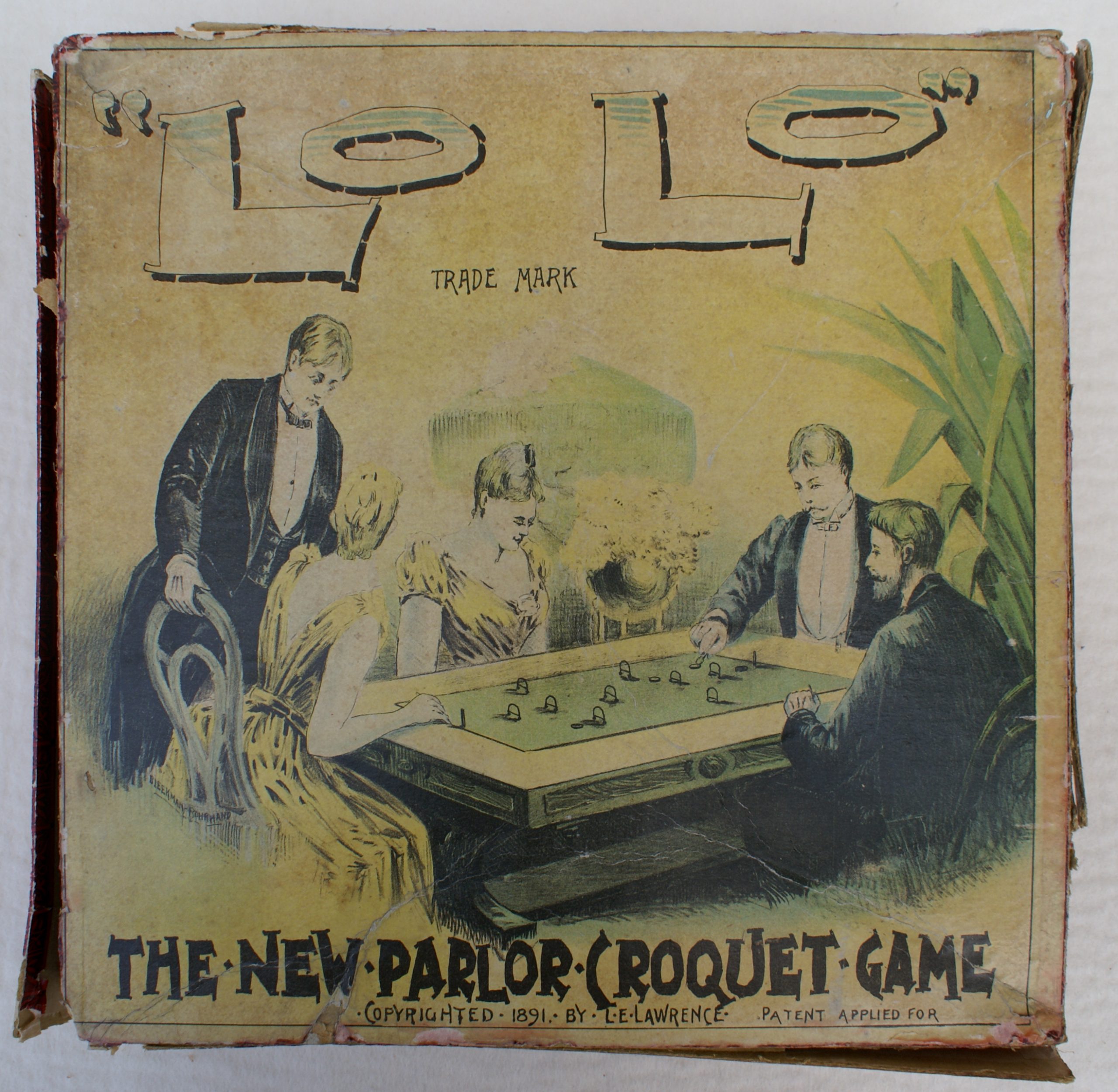 Tucker Tw ID • HOR-02 — AGPI ID • G-29861 — publisher • E. I. Horsman — title • "LO LO" THE NEW PARLOR CROQUET GAME — notes • "LO LO" THE NEW PARLOUR CROQUET GAME