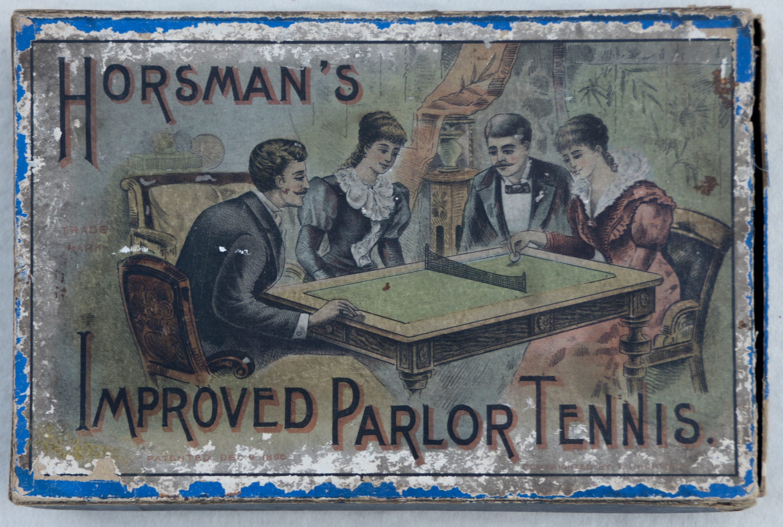 Tucker Tw ID • HOR-13 — publisher • E. I. Horsman — title • HORSMAN'S IMPROVED PARLOR TENNIS