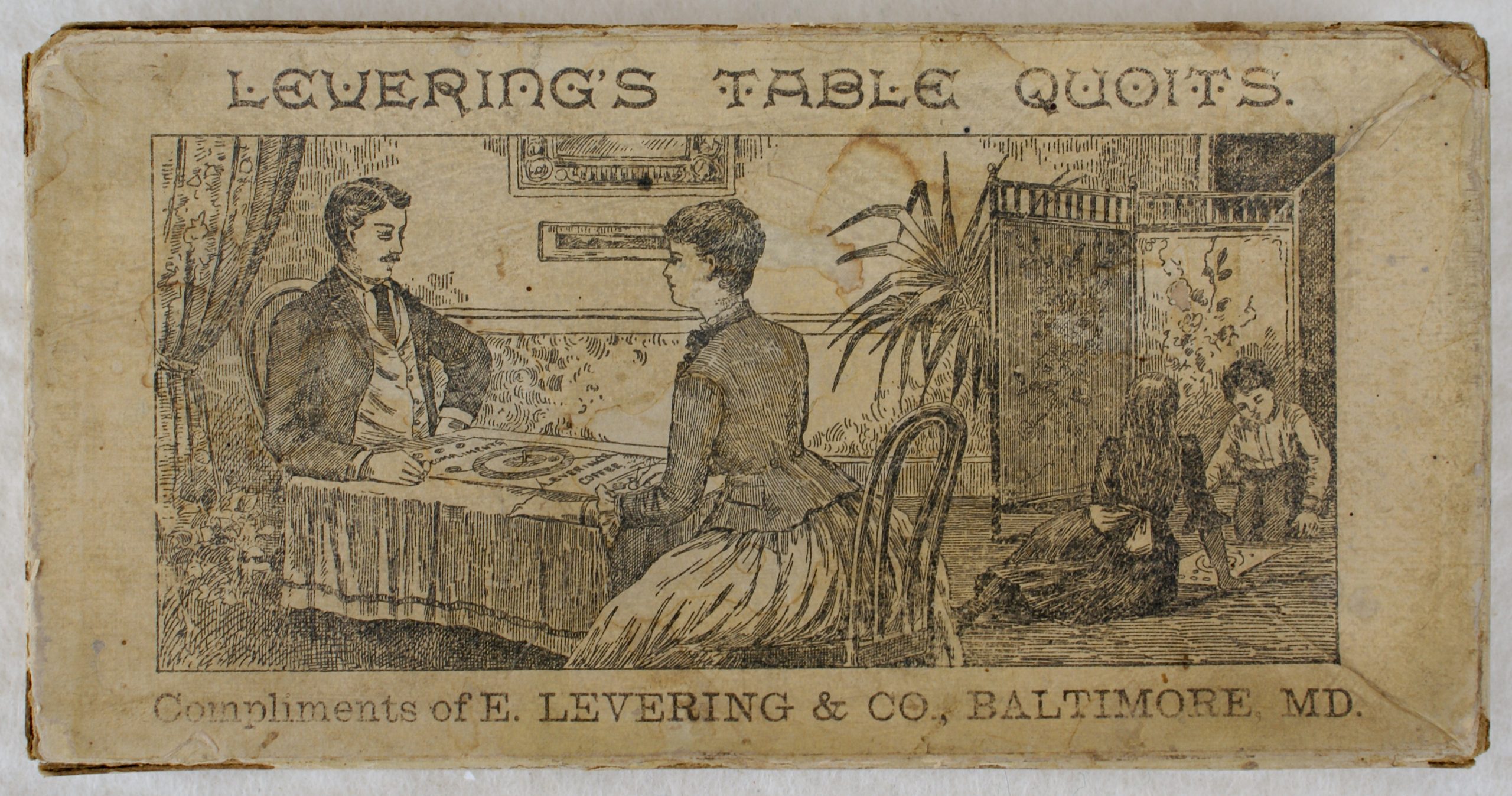 Tucker Tw ID • LEV-01c2 — AGPI ID • G-29873 — publisher • E. LEVERING & CO., BALTIMORE, MD — title • LEVERING'S TABLE QUOITS — notes • SONY DSC