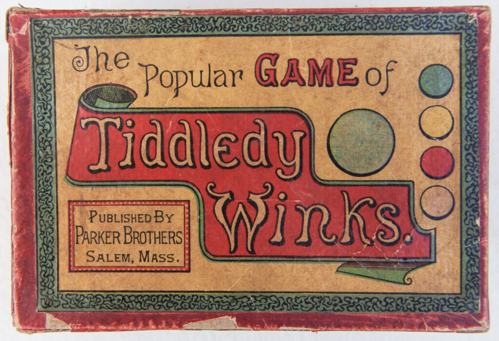 Tucker Tw ID • PBR-29v2 — publisher • Parker Brothers (Salem, Massachu — title • The Popular GAME of Tiddledy Winks.
