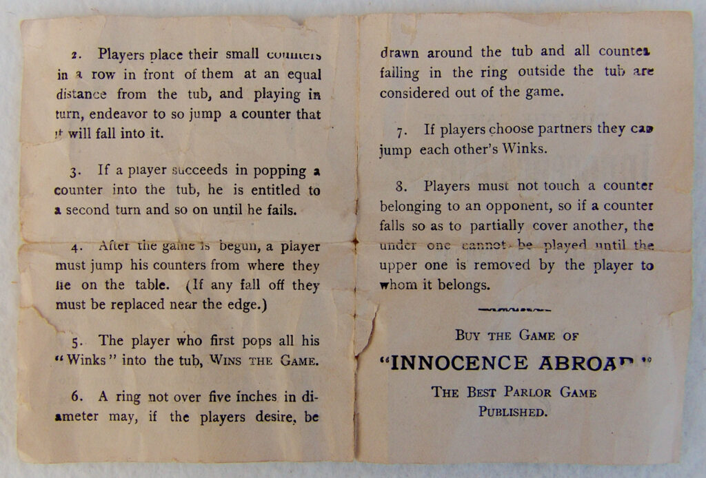 Tucker Tw ID • PBR-29v2 — publisher • Parker Brothers (Salem, Massachu — title • The Popular GAME of Tiddledy Winks.