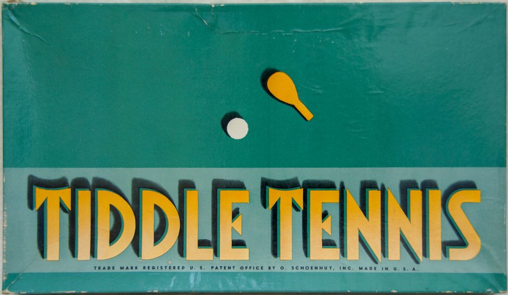 Tucker Tw ID • SCH-03c2 — publisher • O. Schoenhut, Inc. — title • TIDDLE TENNIS